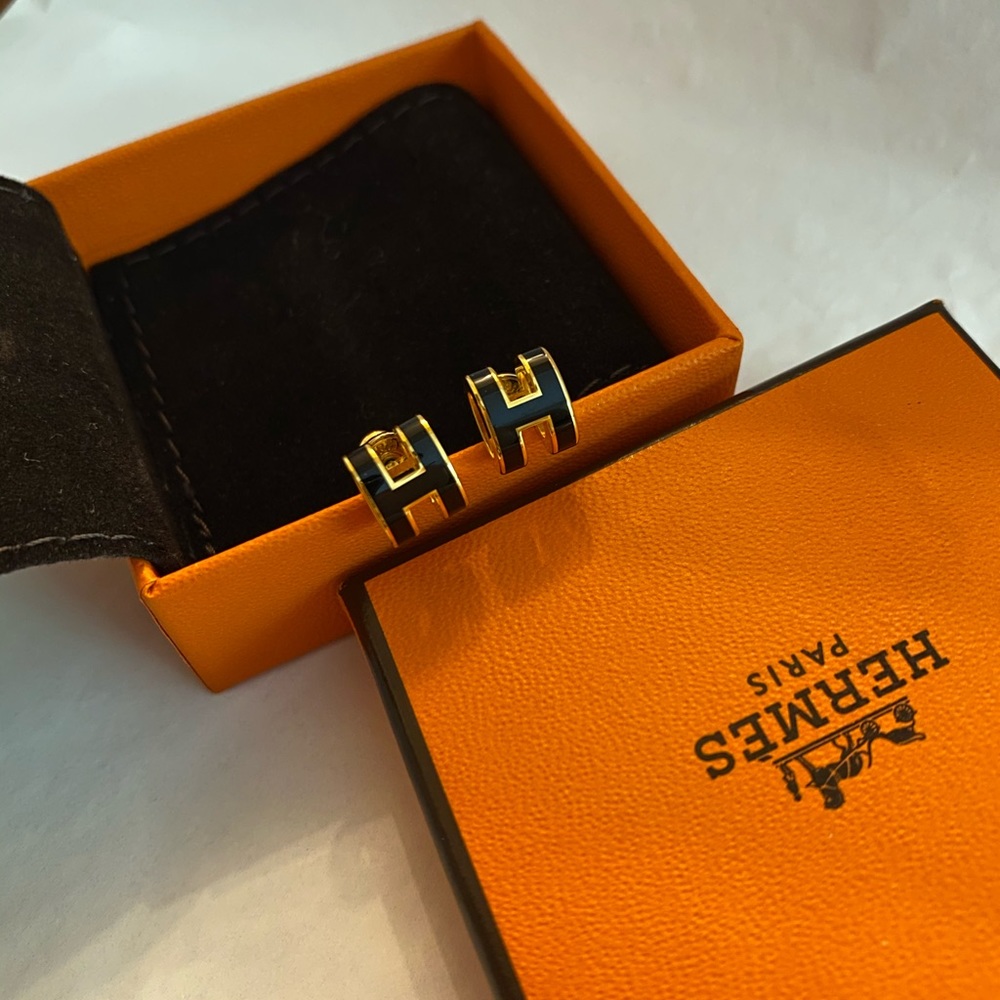 HERMES Mini Pop H earrings
